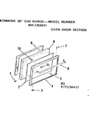 Oven door section
