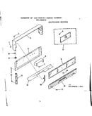 Backguard section