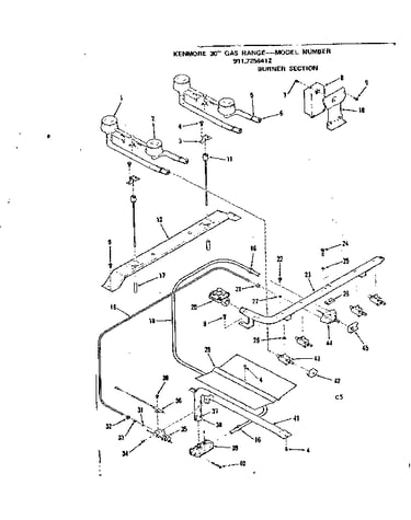 Burner section