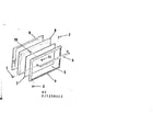 Kenmore 9117258412 oven door sections diagram