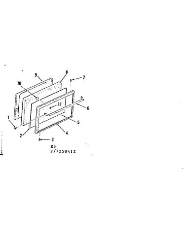 Oven door sections