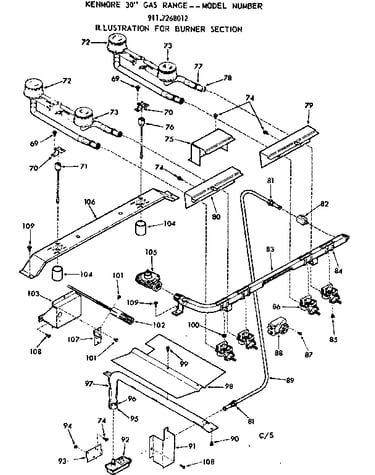 Burner section