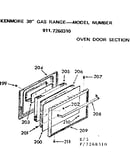Oven door section