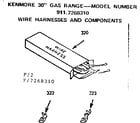 Kenmore 9117268310 wire harnesses and components diagram