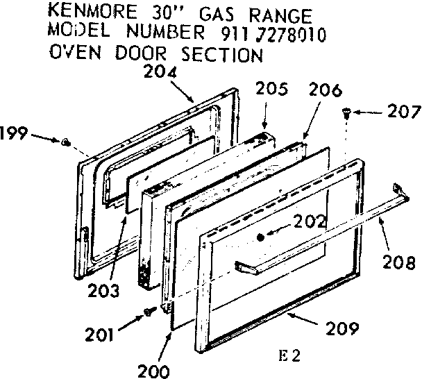 OVEN DOOR SECTION