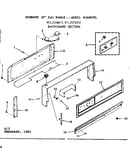 Backguard section