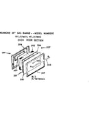 Oven door section