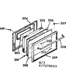 Oven door section