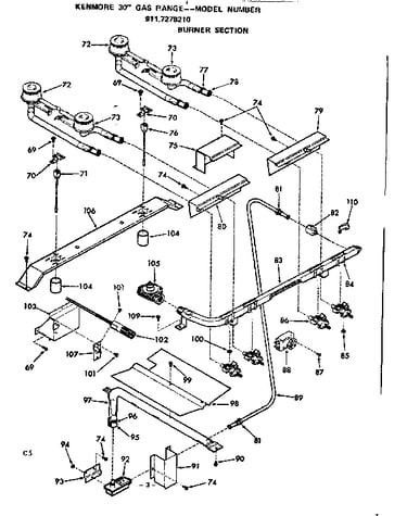 Burner section