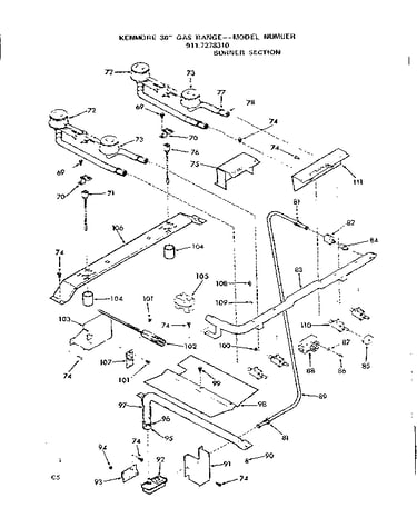 Burner section