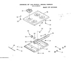 Kenmore 9117278311 main top section diagram