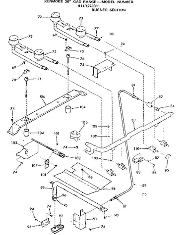 Burner section