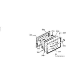 Oven door section