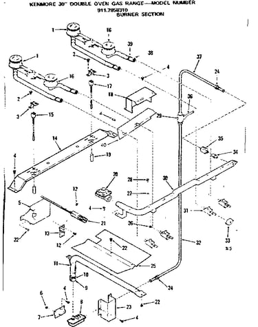 Burner section