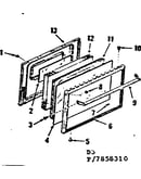 Oven door section