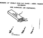 Kenmore 9117858310 wire harness and components diagram