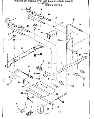 Burner section