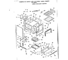 Kenmore 9117858311 lower oven body section diagram
