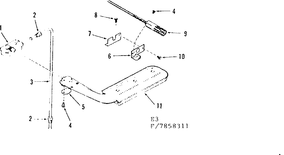 Upper oven burner section