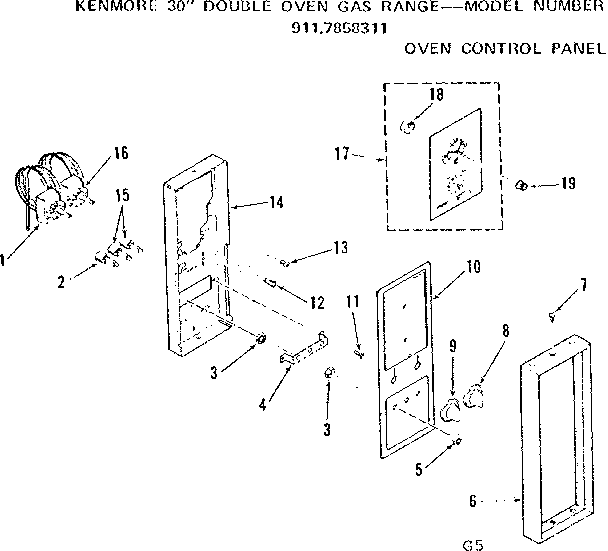 Oven control panel