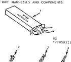 Kenmore 9117858311 wire harnesses and components diagram
