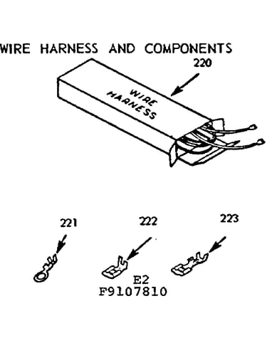 Wire harness and components