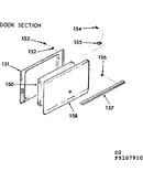 Oven door section