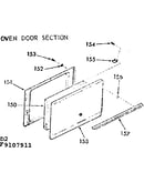 Oven door section