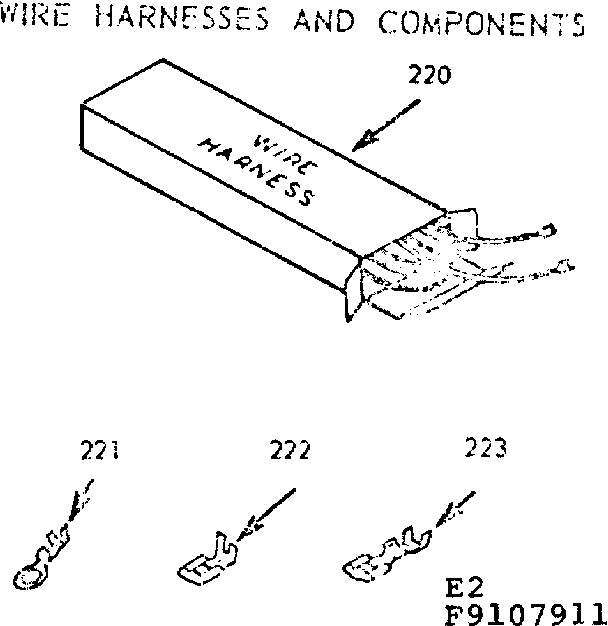 Wire harnesses and components
