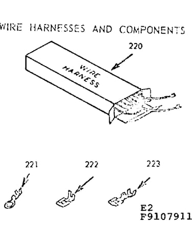 Wire harnesses and components