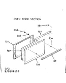 Oven door section