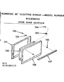 Oven door section