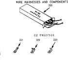 Kenmore 9119127510 wire harnesses and components diagram