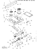 Backguard and main top section