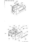 Oven door section
