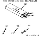 Kenmore 9119207640 wire harnesses and components diagram