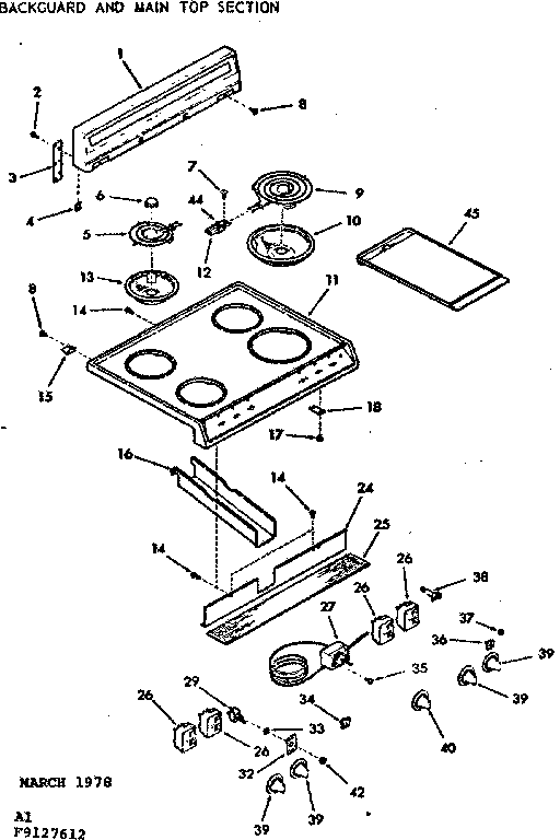 BACKGUARD AND MAIN TOP SECTION