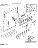 Backguard section