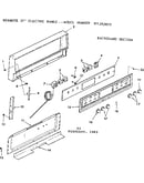 Backguard section