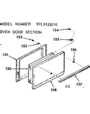 Oven door section