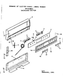 Backguard section
