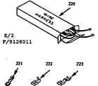 Kenmore 9119128011 wire harnesses and components diagram