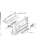 Backguard section