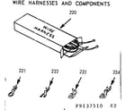 Kenmore 9119137560 wire harnesses and components diagram