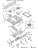 Backguard and main top section