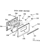 Oven door section