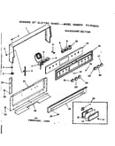Backguard section