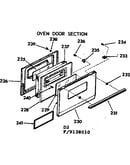 Oven door section