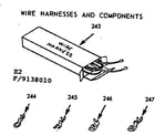 Kenmore 9119138010 wire harnesses and components diagram