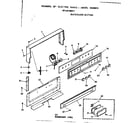 Kenmore 9119138011 backguard section diagram